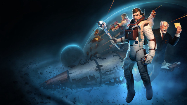 Space astronaut beer pointing damaged free wallpaper - medium preview image