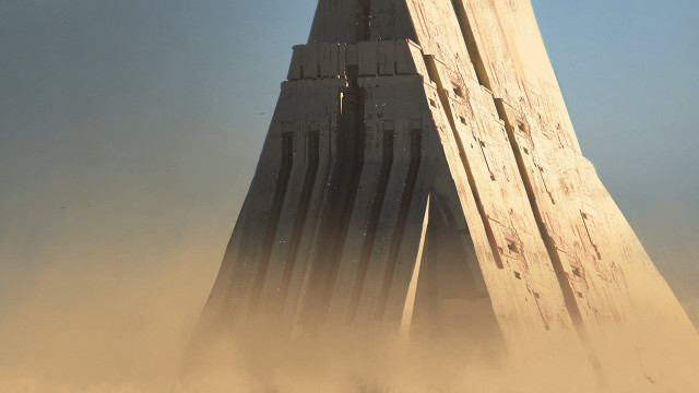 Desert tallbuilding clock dust space free wallpaper - medium preview image