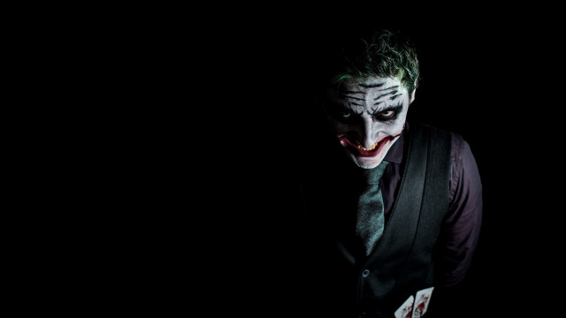 Joker formal portrait darkroom black free wallpaper - medium preview image