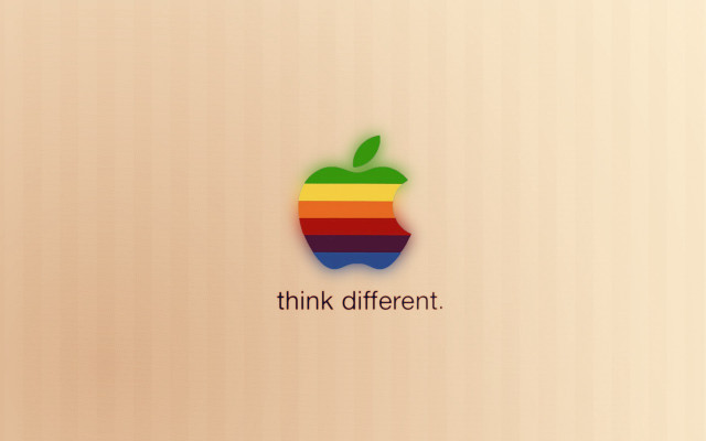 Apple logo think different image free wallpaper - medium preview image