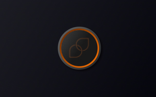 Black orange circle person center free wallpaper - medium preview image