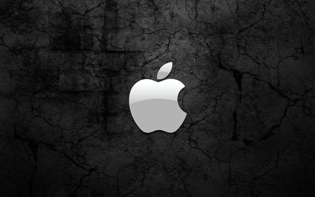 Apple logo black white wallpaper free wallpaper - medium preview image