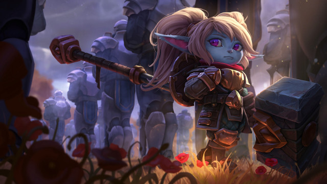 Elf armor sword flower background #2 free wallpaper - medium preview image