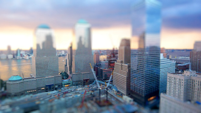 Cityscape tokyo sunset blurry bokeh free wallpaper - medium preview image