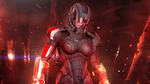 Futuristic suit woman sci fi free wallpaper - medium preview image