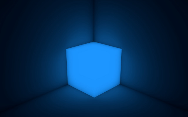 Blue light dark room ambient free wallpaper - medium preview image