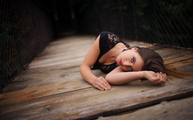Daphne mcclure portrait black dress free wallpaper - medium preview image