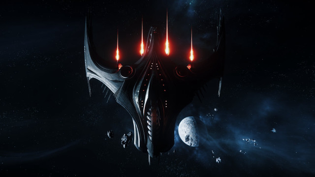 Sci fi spaceship space planet free wallpaper - medium preview image