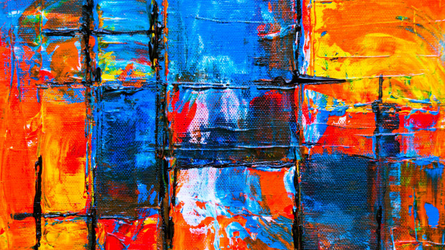 Colorful abstract squares lines neofauvism free wallpaper - medium preview image