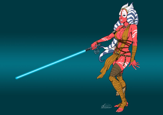 Cartoon character light saber star free wallpaper - medium preview image