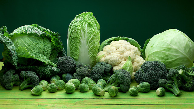 Vegetables wooden table green background free wallpaper - medium preview image