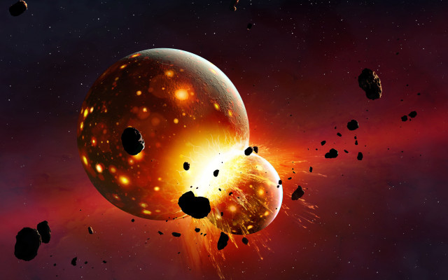 Space object star planet aurora free wallpaper - medium preview image