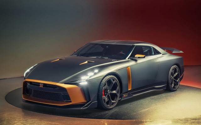 Grey orange sportscar redwall redlight free wallpaper - medium preview image