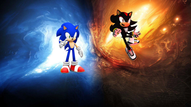 Sonic tails space blue red free wallpaper - medium preview image