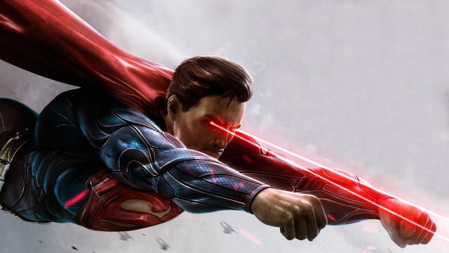 Flying man red weapon armor free wallpaper for desktop - medium preview image