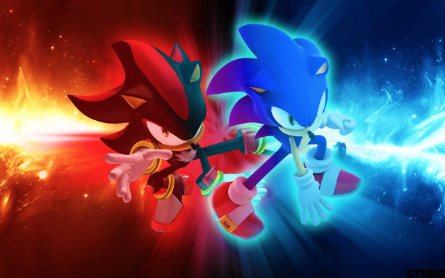 Sonic tails space scene bright free wallpaper - medium preview image