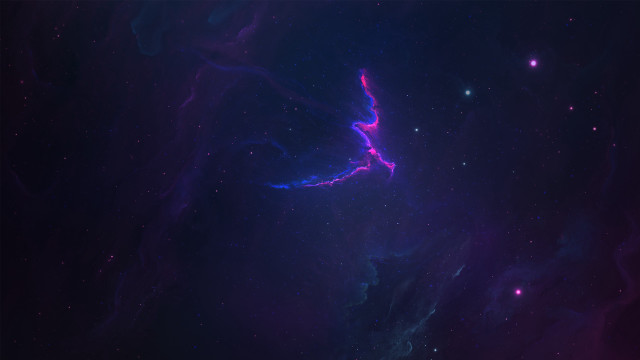 Colorful space nebula astronaut aurora free wallpaper - medium preview image