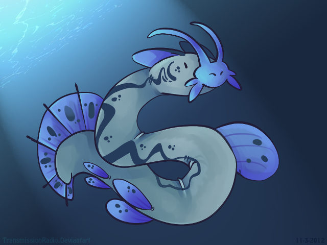 Fish drawing fish tail back free wallpaper - medium preview image