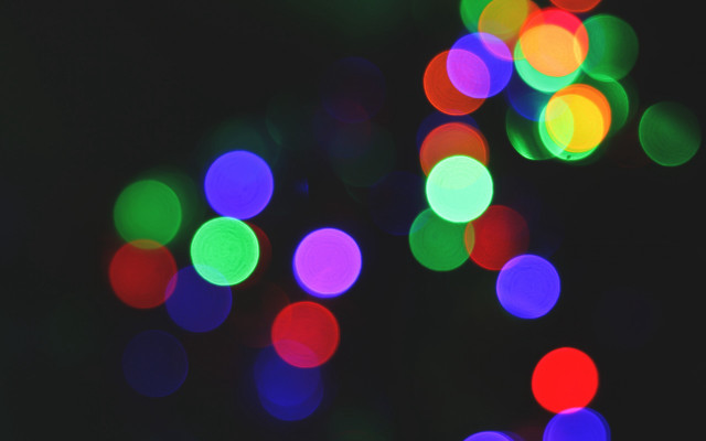 Blurry lights dark holography microscopic free wallpaper - medium preview image