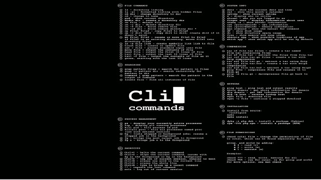 Black white poster computer program free wallpaper - medium preview image