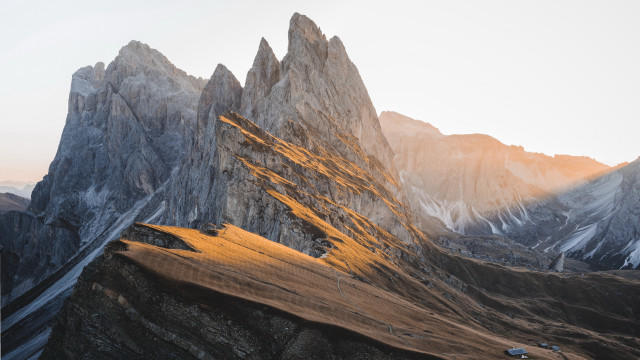 Mountain range cars background nature free wallpaper - medium preview image