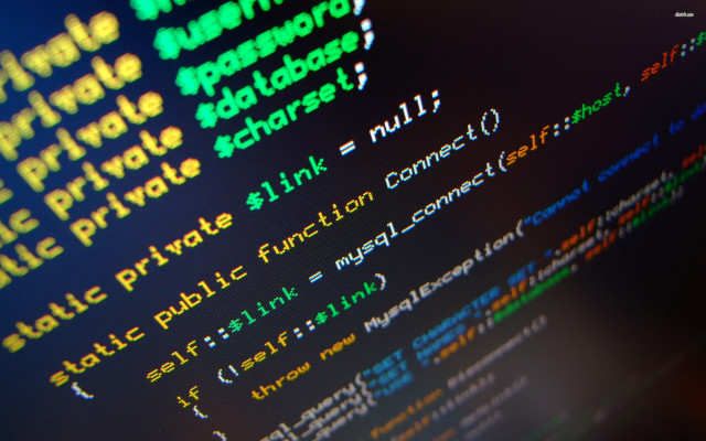 Computer screen text blurry background free wallpaper - medium preview image
