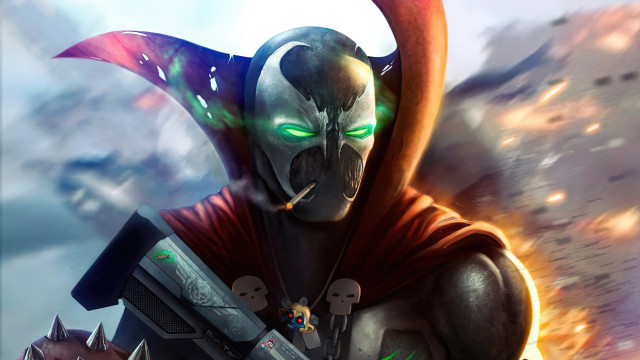Man gun demon shoulder eddie free wallpaper - medium preview image