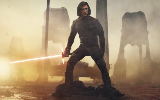 Star wars man lightsaber desert free wallpaper - medium preview image
