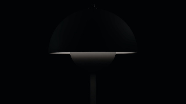 Black lamp white light bauhaus free wallpaper - medium preview image