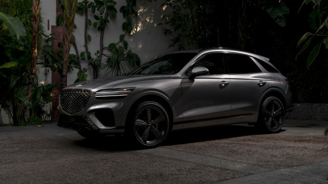 Silver suv night house plant free wallpaper - medium preview image
