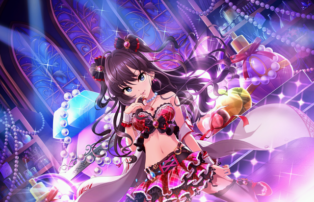 Woman dress bottle knife purple free wallpaper - medium preview image