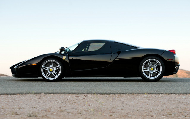 Black sports car desert sky #2 free wallpaper - medium preview image