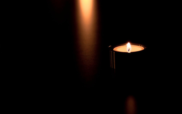 Candle lit dark black background free wallpaper - medium preview image
