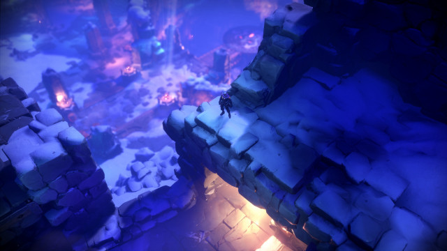 Snowy landscape ledge light space free wallpaper - medium preview image