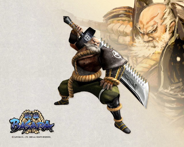 Cartoon man giant sword demon free wallpaper - medium preview image