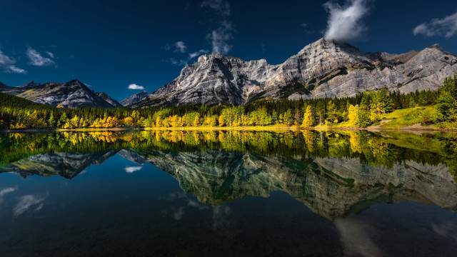 Mountain lake forest clouds sunset #7 free wallpaper - medium preview image
