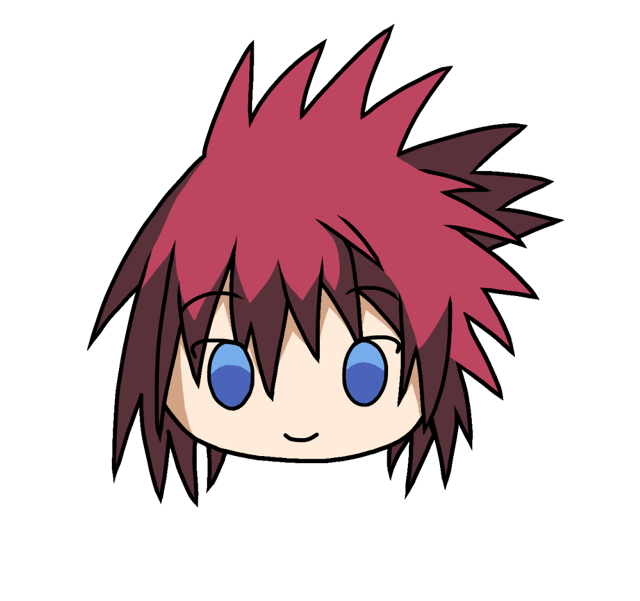Cartoon character pink hair blue free wallpaper - medium preview image