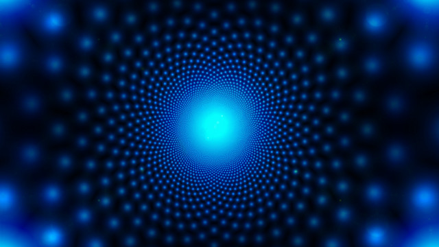 Blue circle light bokeh fence free wallpaper - medium preview image