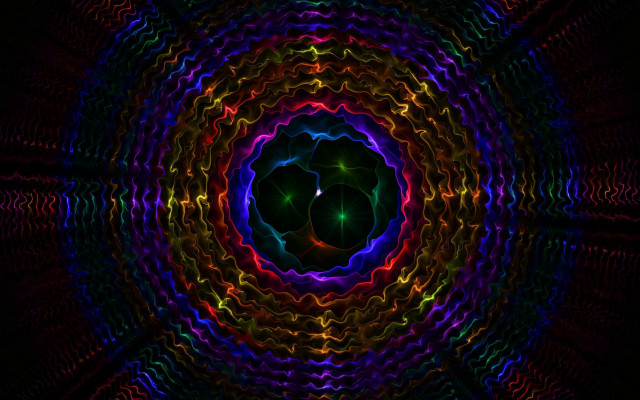 Colorful abstract circular black red #2 free wallpaper - medium preview image