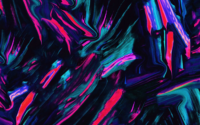 Glowing abstract monster fluorescent horns free wallpaper - medium preview image