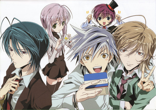 Anime characters group photo cell free wallpaper - medium preview image