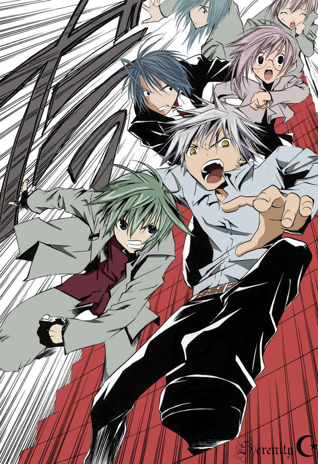 Anime characters mouths open pointing free wallpaper - medium preview image