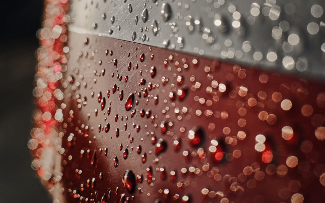 Rainy window red white stripes free wallpaper - medium preview image