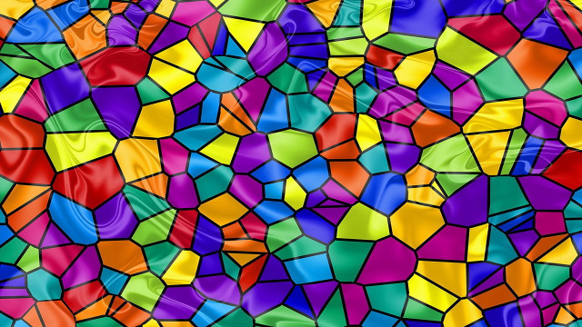 Colorful glass tile mosaic Elizabeth free wallpaper - medium preview image