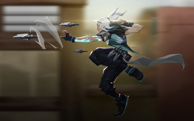 Futuristic woman flying sword bird free wallpaper - medium preview image