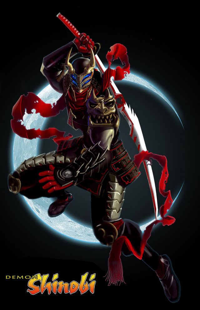 Shindii character running sword moon free wallpaper - medium preview image