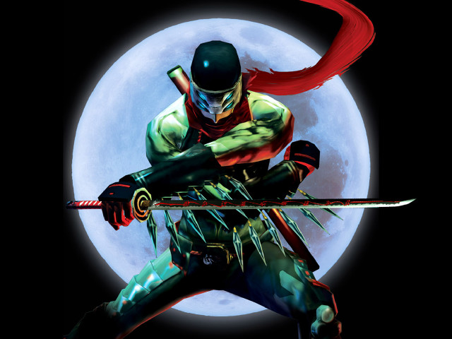 Man sword full moon red free wallpaper - medium preview image