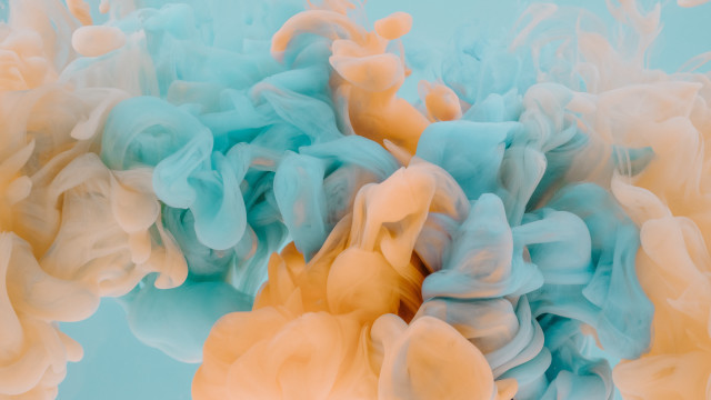 Colored ink water blue white free wallpaper - medium preview image