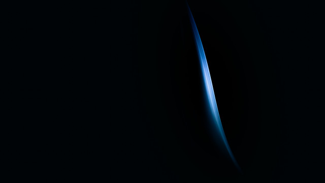 Black blue curved minimalism raytraced free wallpaper - medium preview image