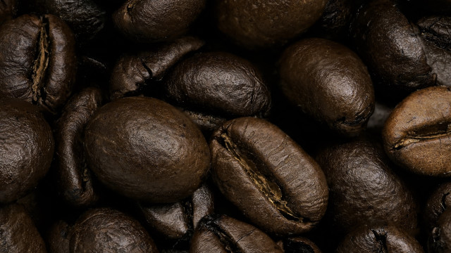 Coffee beans dark background brown free wallpaper - medium preview image